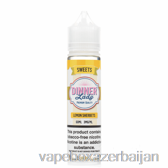 Vape Azerbaijan Lemon Sherbets - Vape Dinner Lady E-Liquid - 60mL 0mg